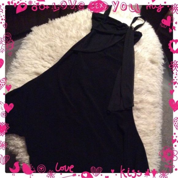 💞NICE BLACK💞midi evening dress - Picture 2 of 4